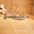 Cristal de lujo de oro tiara corona boda accesorios de pelo joyería de pelo nupcial